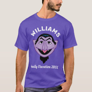Camiseta Barrio Sésamo   Vacaciones familiares de Count von