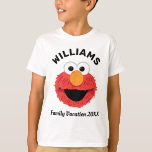 Camiseta Barrio Sésamo Vacaciones familiares de Elmo