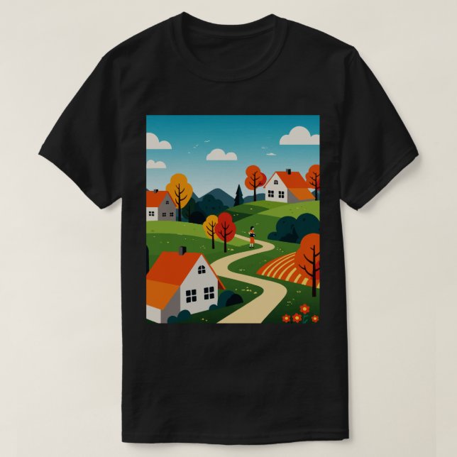 Camiseta Barrio suburbano (Diseño del anverso)