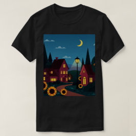 Camiseta Barrio suburbano por la noche