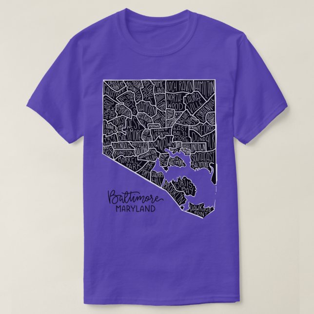 Camiseta Barrios de Baltimore (Diseño del anverso)