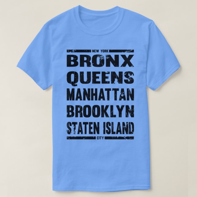 Camiseta Barrios de nueva york (Diseño del anverso)