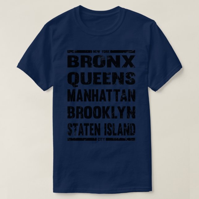 Camiseta Barrios de nueva york (Diseño del anverso)