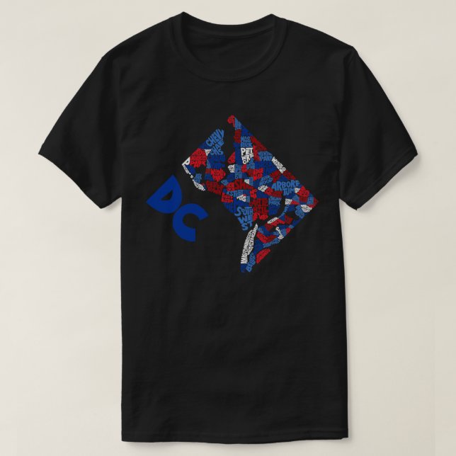 Camiseta Barrios de Washington DC (Diseño del anverso)