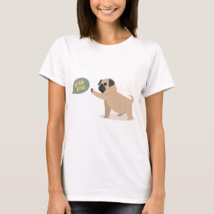 Camiseta Barro amasado lindo del bebé que hace el alto