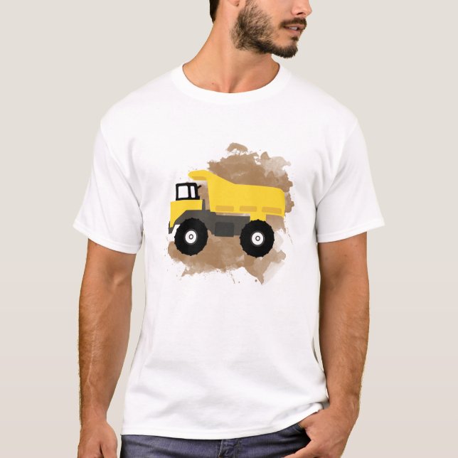 Camiseta Barro del vehículo de construcción (Anverso)