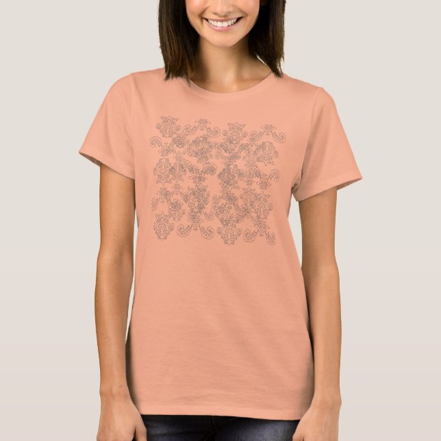 Camiseta barroca desordenada (Anverso)