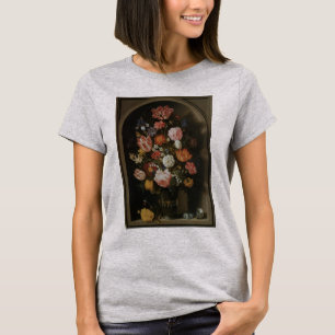 Camiseta Barroco Antiguo, Florero de Bosschaert, el Viejo