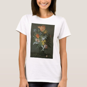 Camiseta Barroco Antiguo, Flores de Bodegón Floral en Jarró