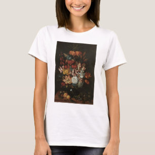 Camiseta Barroco Antiguo, Flores de Bodegón Floral en Jarró