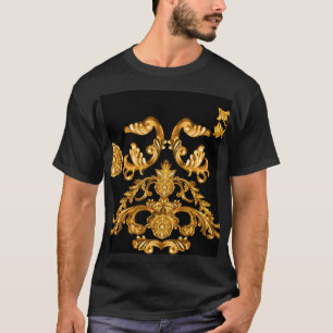 Camiseta Barroco dorado, elementos ornamentales.