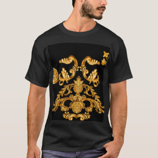 Camiseta Barroco dorado, elementos ornamentales.