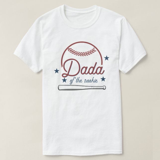 Camiseta BARRY Dada del cumpleaños rookie de béisbol (Diseño del anverso)