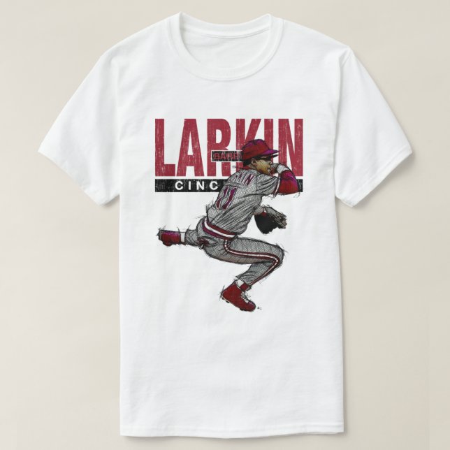 Camiseta Barry Larkin Sketch (Diseño del anverso)