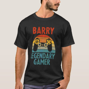 Camiseta Barry Name Personalized Funny Gaming Geek Cumpleañ