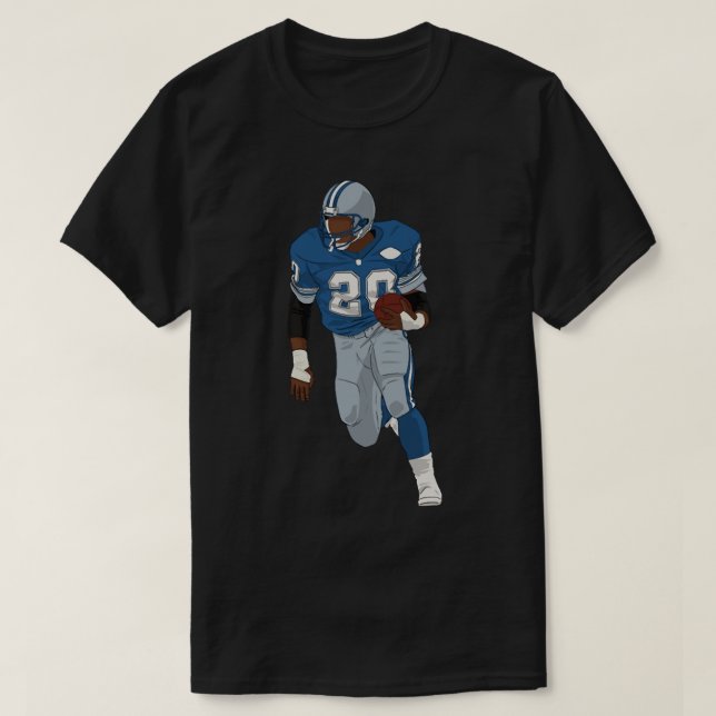 Camiseta Barry Sanders Pegatina (Diseño del anverso)