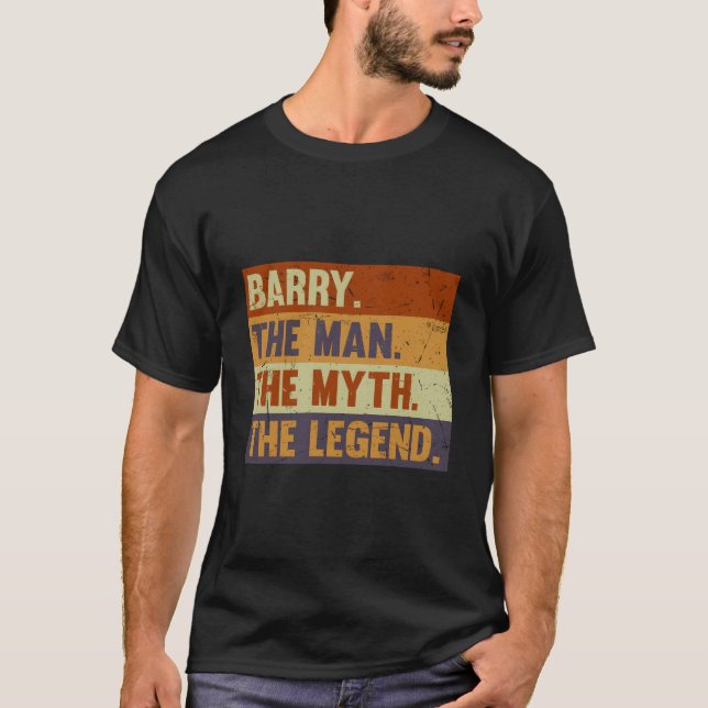 Camiseta Barry The The Myth The Legend For Barry (Anverso)