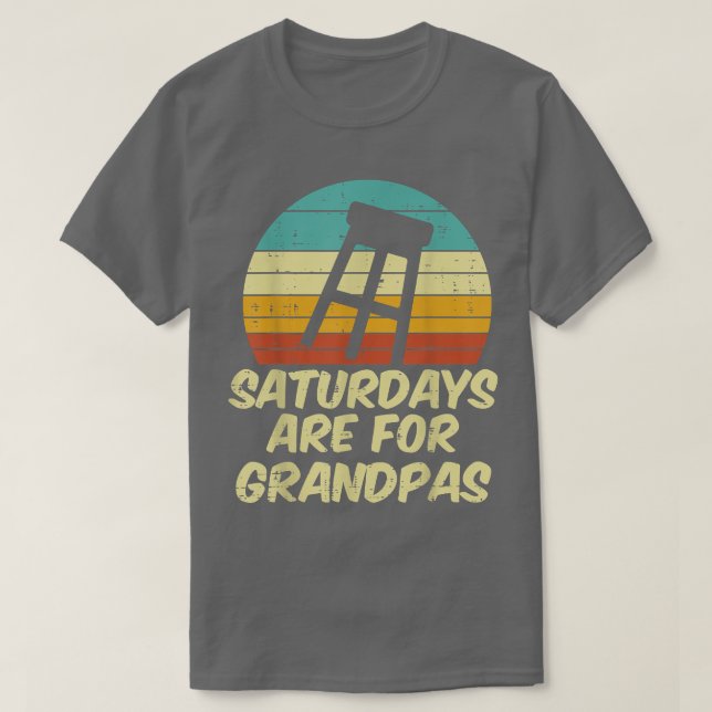 Camiseta Barstool Saturdays Are For Grandpas Sunset Retro F (Diseño del anverso)