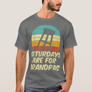 Camiseta Barstool Saturdays Are For Grandpas Sunset Retro F
