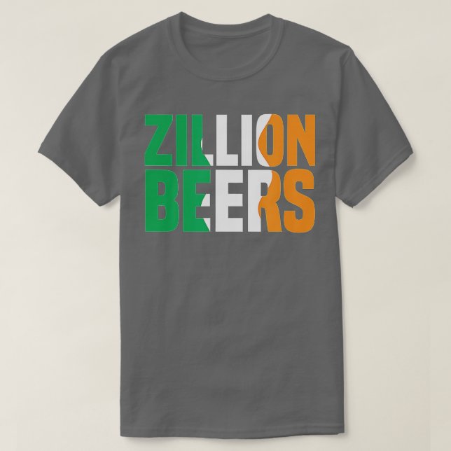 Camiseta Barstool Sports Zillion Beers Saint Patrick's Day  (Diseño del anverso)