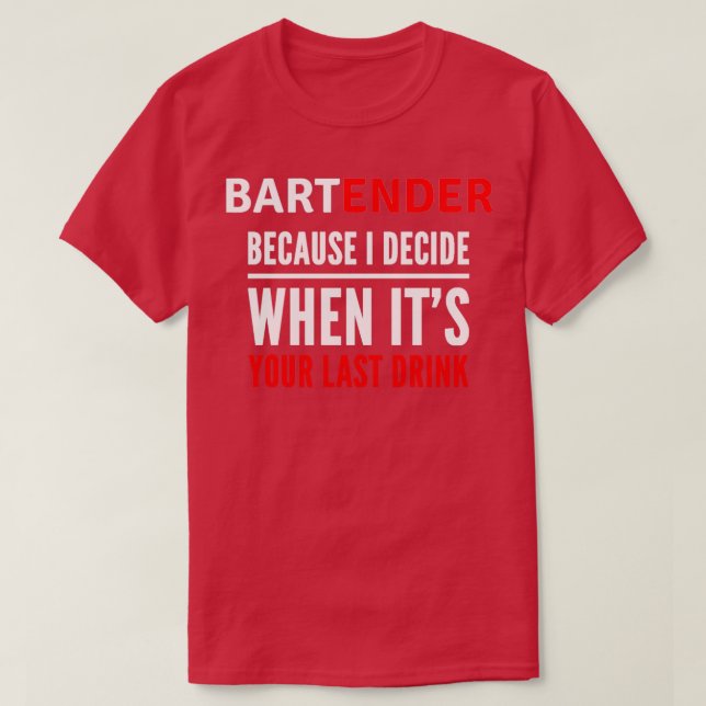 Camiseta Bart Ender (Diseño del anverso)