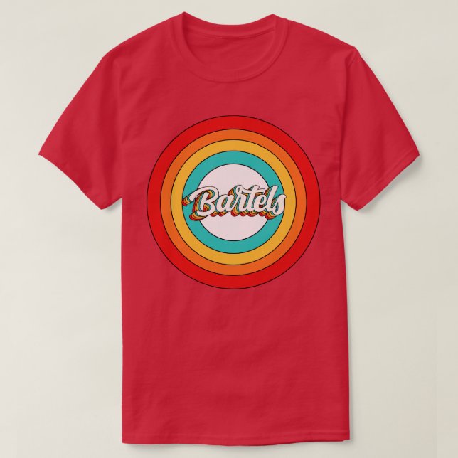 Camiseta Bartels Nombre Shirt Vintage Bartels Circle (Diseño del anverso)