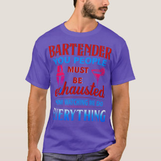CAMISETA BARTENDER A USTEDES, LA GENTE DEBE