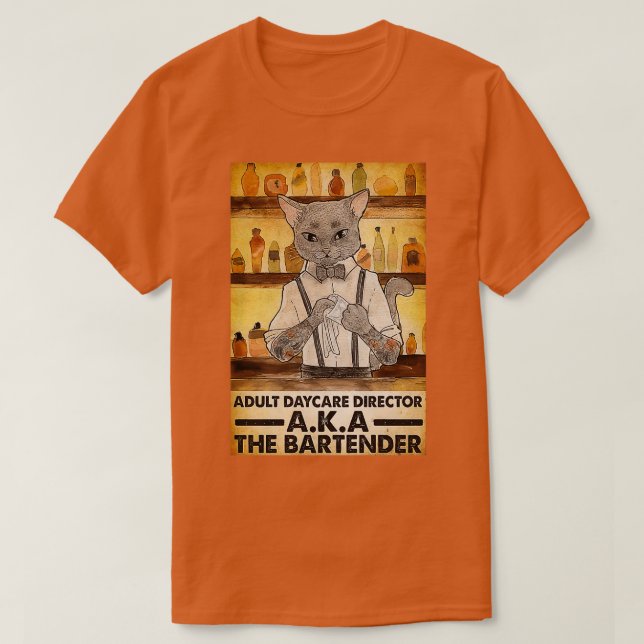 Camiseta Bartender Adulto Daycare Director 2 (Diseño del anverso)