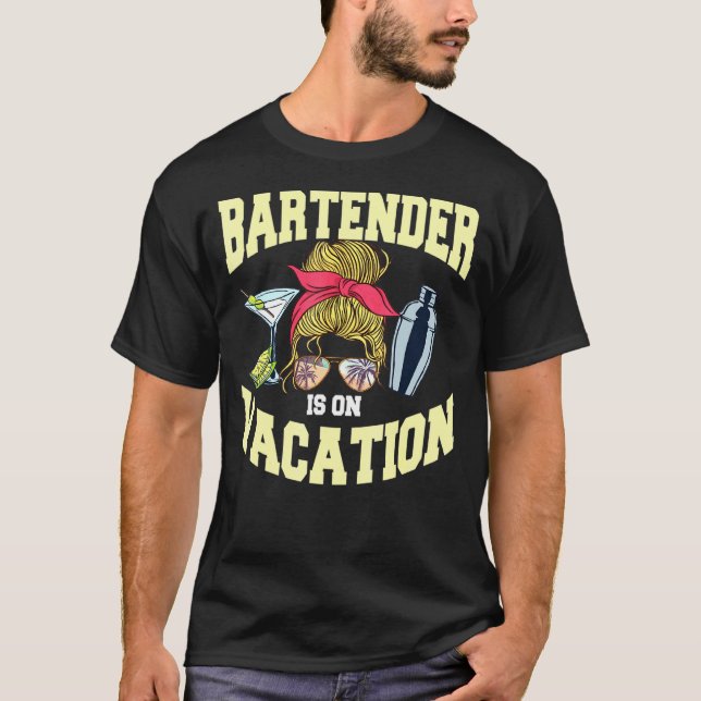 Camiseta Bartender Barmaid Barman Mixólogo Bebida Bartendi (Anverso)