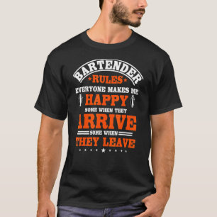 Camiseta Bartender Barman Bartending Bar Mixólogo