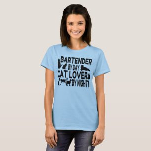 Camiseta Bartender Cat Lover