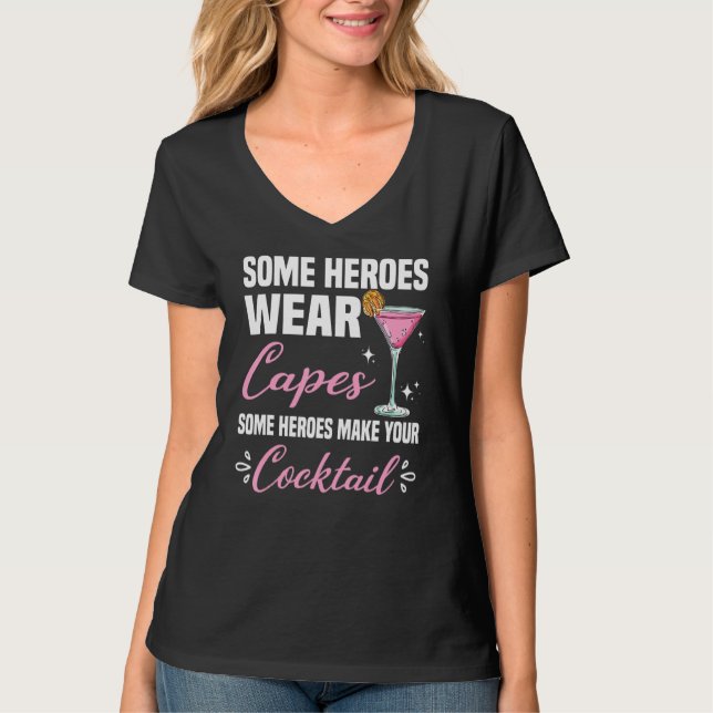 Camiseta Bartender Cocktail Alcohol (Anverso)