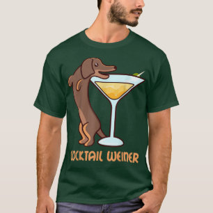 Camiseta Bartender Dachshund Dackel COCKTAIL WEINER Perro p