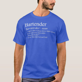 Camiseta Bartender Definition Tee Classic TShirt