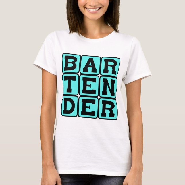 Camiseta Bartender, dispensador de bebidas (Anverso)