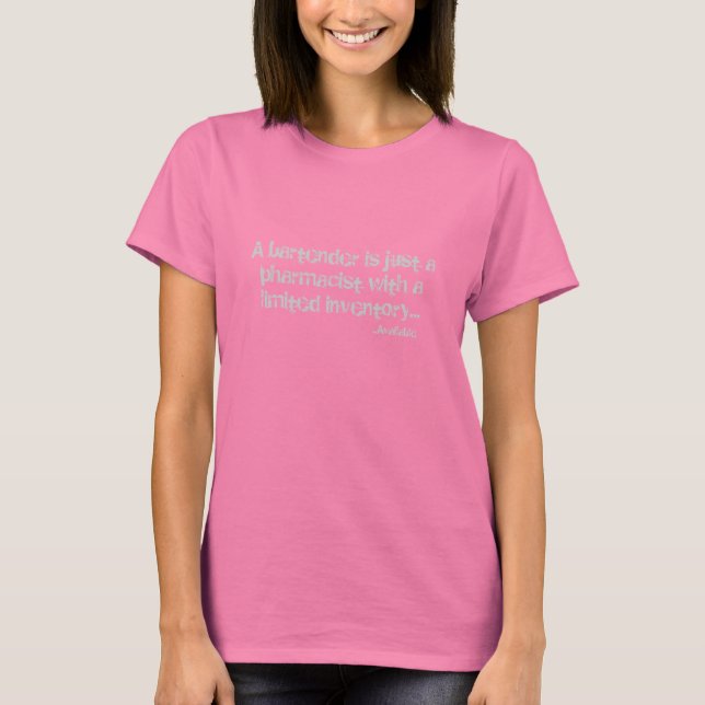 Camiseta "Bartender" disponible (Anverso)