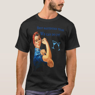 Camiseta Bartender Empleada Mejor Equipo Divertida Mujer T