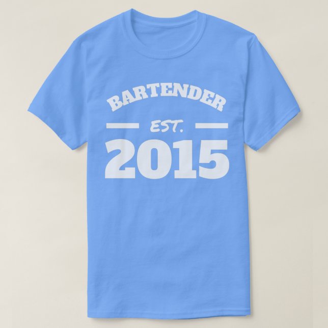 Camiseta Bartender Est 2015 (Diseño del anverso)