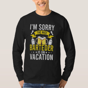 Camiseta Bartender Está De Vacaciones
