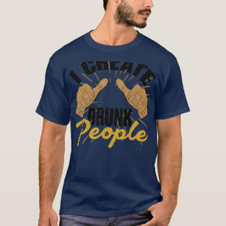Camiseta Bartender Fiesta Cocktail Beer Pun