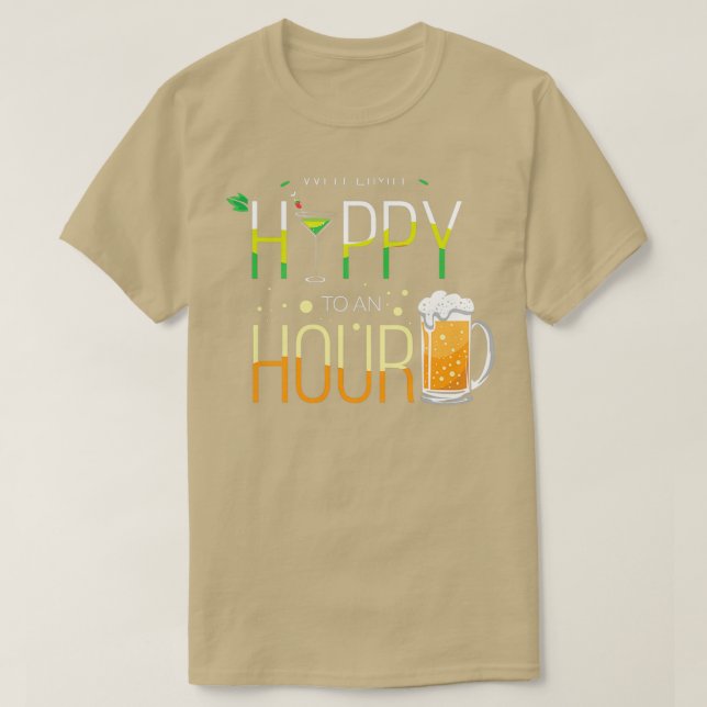 Camiseta Bartender Fiesta Cocktail Happy Hour Pun (Diseño del anverso)