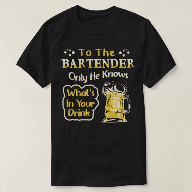 Camiseta Bartender Fiesta Cocktail Pun 5 (Diseño del anverso)