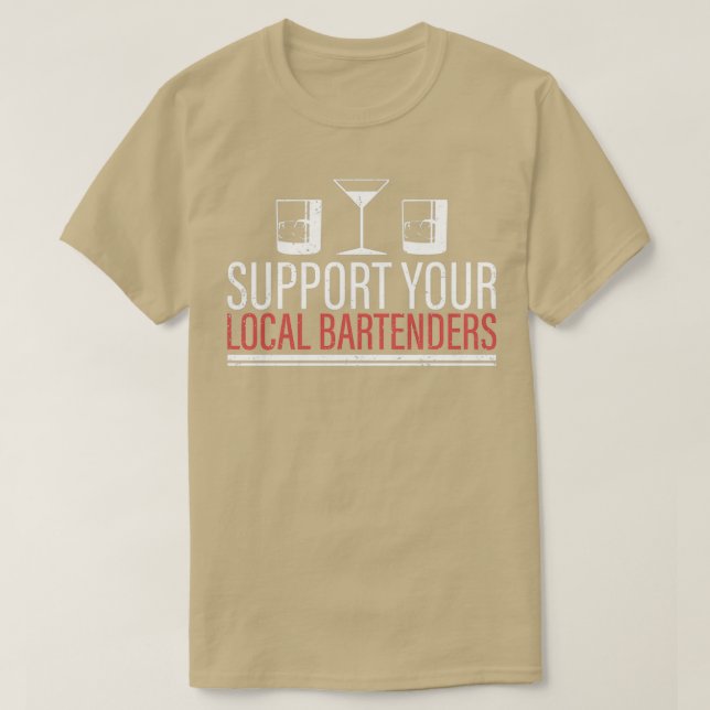 Camiseta Bartender Fiesta Cocktail Shaker Pun (Diseño del anverso)
