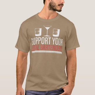 Camiseta Bartender Fiesta Cocktail Shaker Pun