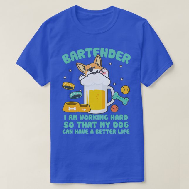 Camiseta Bartender Funny 23 (Diseño del anverso)