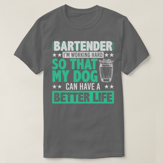 Camiseta Bartender Funny 28 (Diseño del anverso)