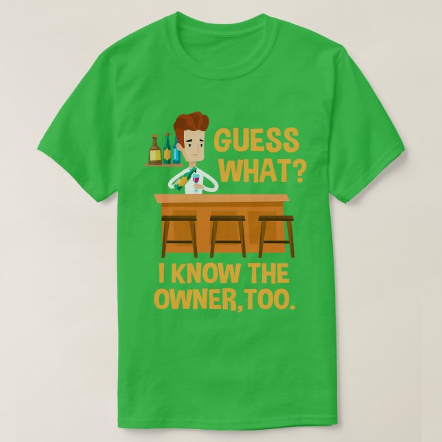 Camiseta Bartender Funny 6 (Diseño del anverso)
