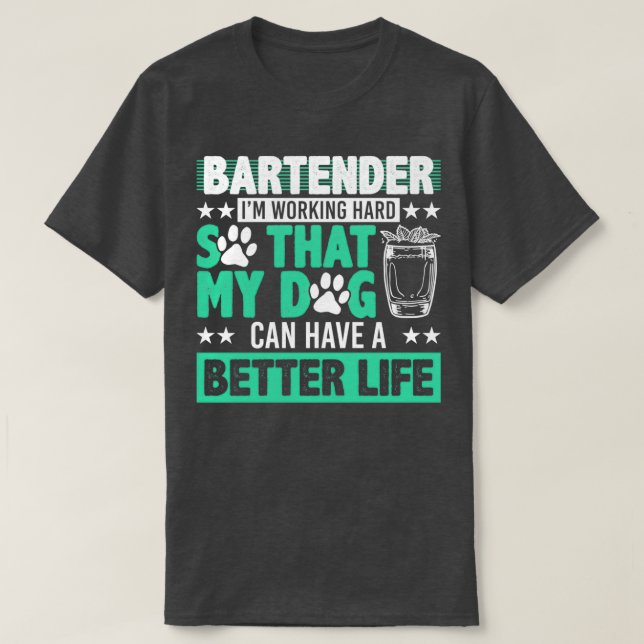 Camiseta Bartender Funny 7 (Diseño del anverso)