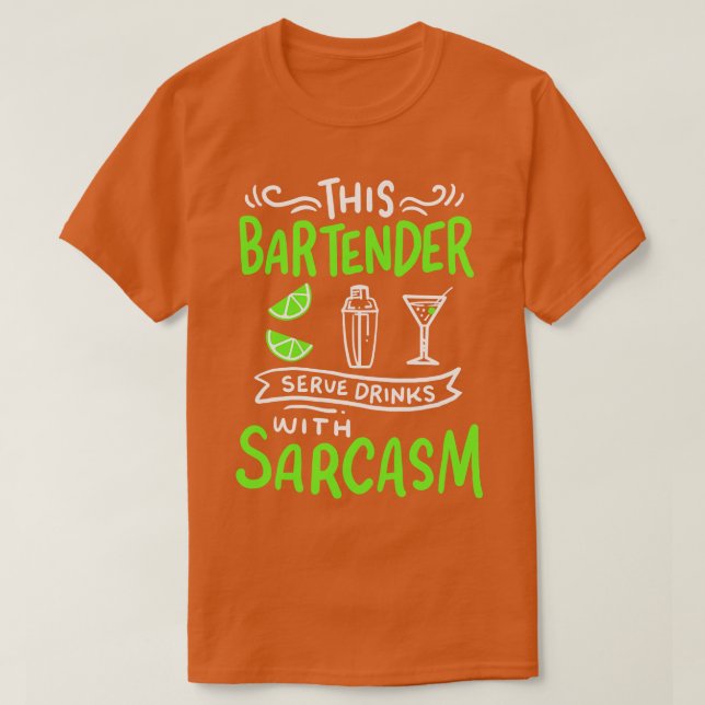Camiseta Bartender Funny Bartender (Diseño del anverso)