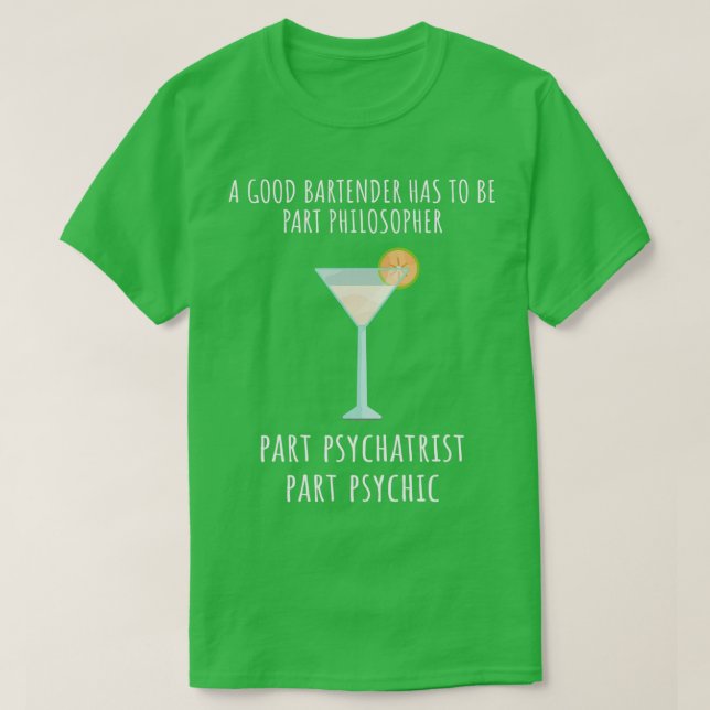 Camiseta Bartender Funny Saying 21 (Diseño del anverso)